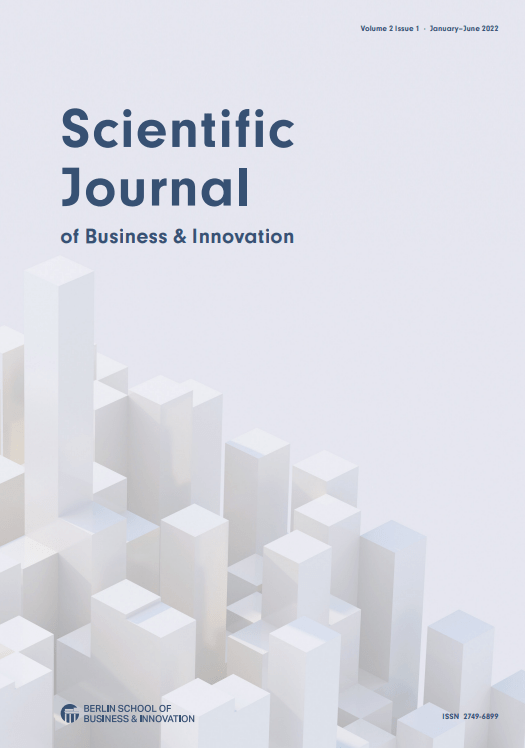 Scientific Journal of Business and Innovation- Volume 2 Issue 1
