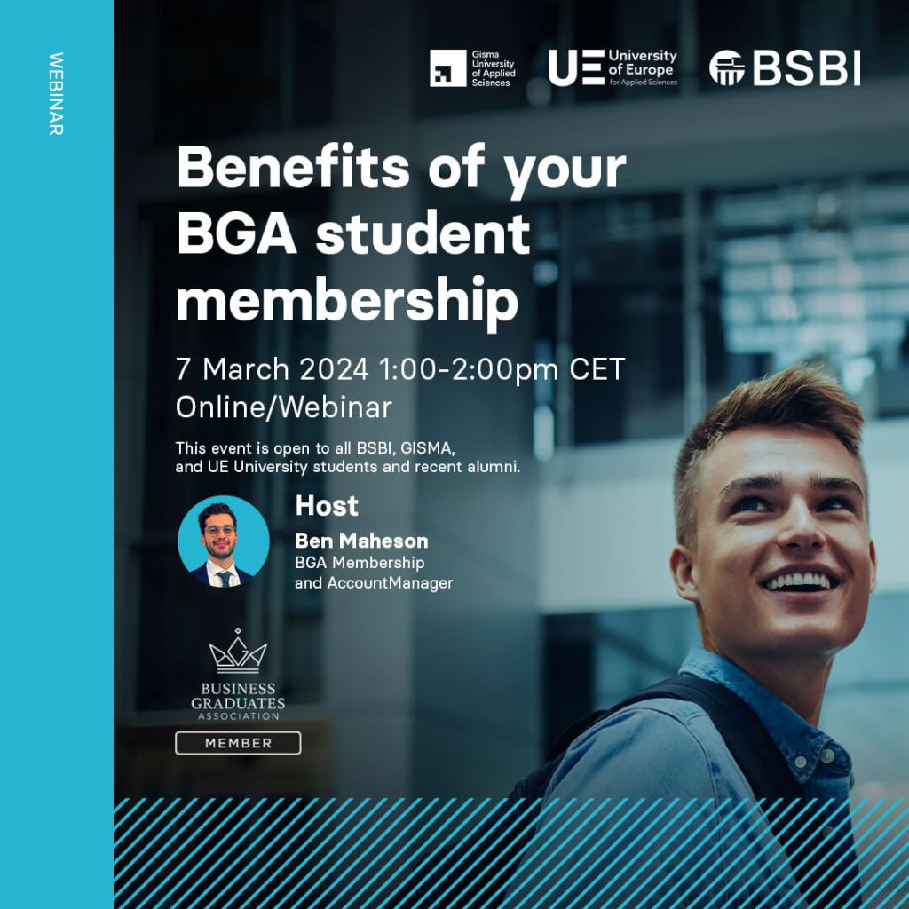 Career Event - BGA Membership Webinar