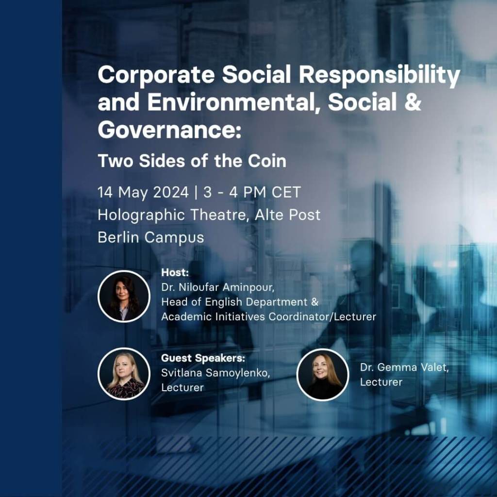 Corporate Social Responsibility and Environmental, Social & Governance: Two Sides of the Coin
