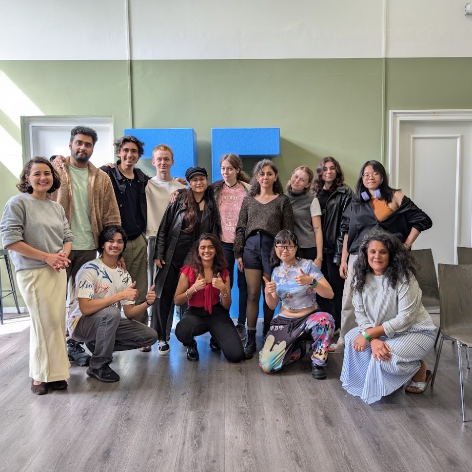 Group of students from BSBI standing together at UE Amsterdam